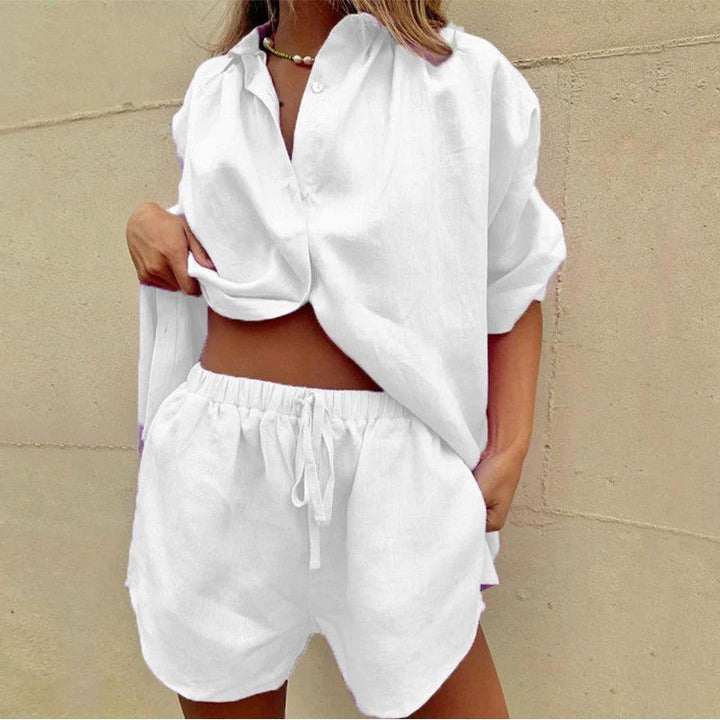 Selena | Women's Linen Two-Piece Summer Set - image 3
