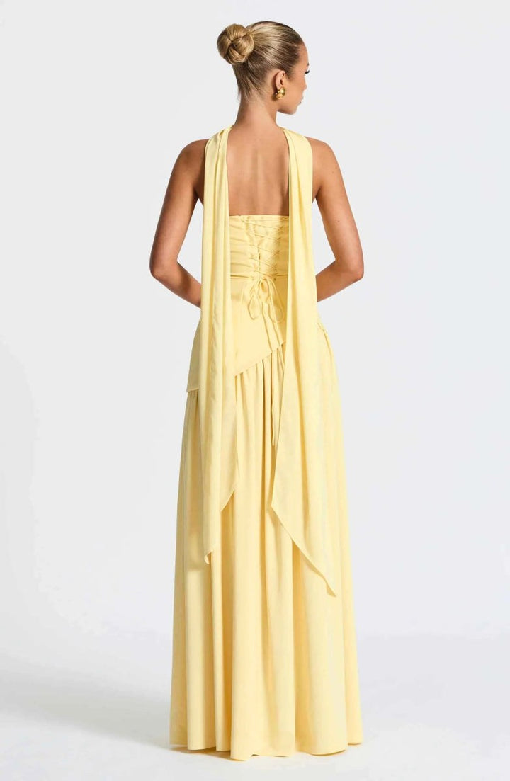 Seraphina | Women's Maxi Dress with Side Slit and Draped Details - image 17