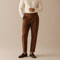 Shane | Men's High Waist Double Pleated Trousers, Tailored Formal Trousers | Animated Apparel | Black