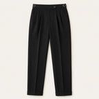 Shane | Men's High Waist Double Pleated Trousers, Tailored Formal Trousers | Animated Apparel