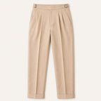 Shane | Men's High Waist Double Pleated Trousers, Tailored Formal Trousers | Animated Apparel