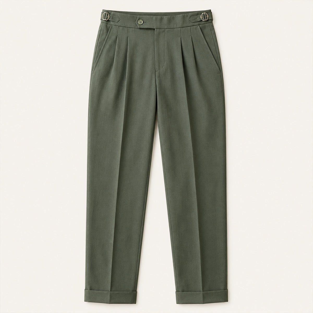 Shane | Men's High Waist Double Pleated Trousers, Tailored Formal Trousers | Animated Apparel