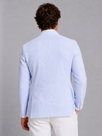 Shaun | Men's Striped Tailored Blazer, Lightweight Suit Jacket | Animated Apparel | Green