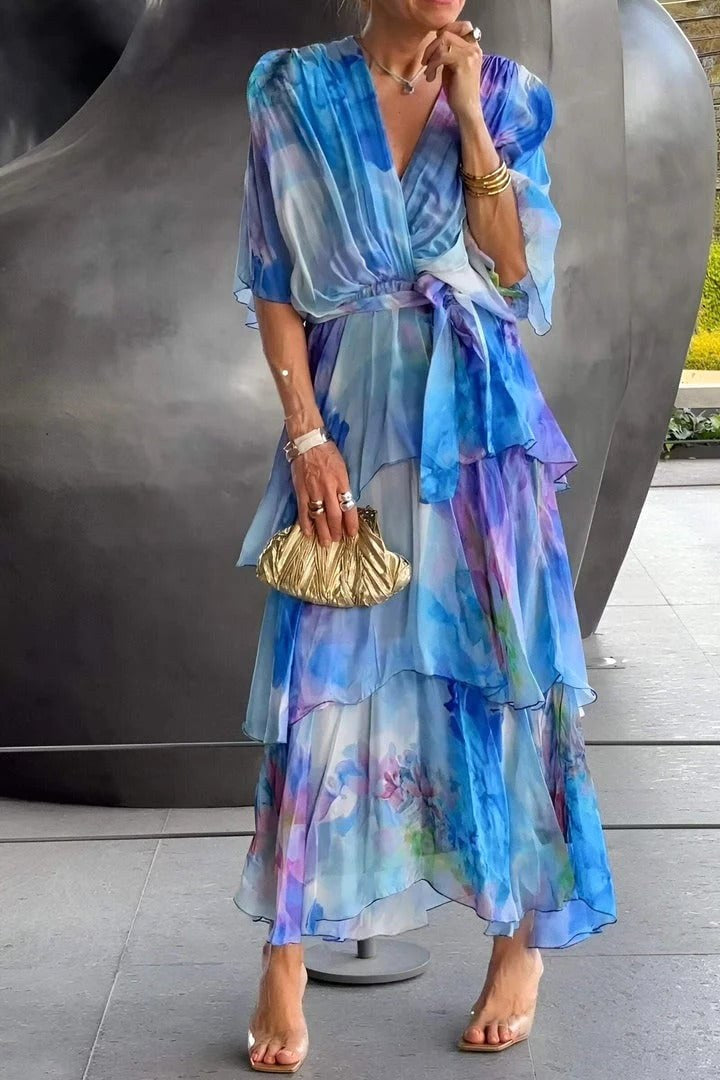 Sienna | Women's Bohemian Print Maxi Dress - image 1