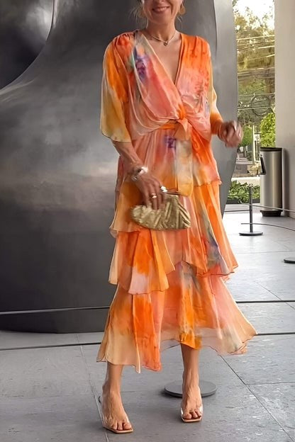 Sienna | Women's Bohemian Print Maxi Dress - image 5