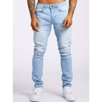 Roman | Men's Black Slim-Fit Jeans, Everyday Denim Trousers | Animated Apparel