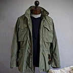 Simon | Men's Military Field Jacket, Adjustable Drawstring Outdoor Jacket | Animated Apparel