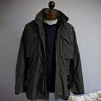 Simon | Men's Military Field Jacket, Adjustable Drawstring Outdoor Jacket | Animated Apparel