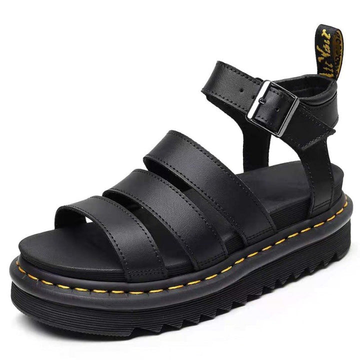 Skylar | Women's Strappy Platform Sandals - White