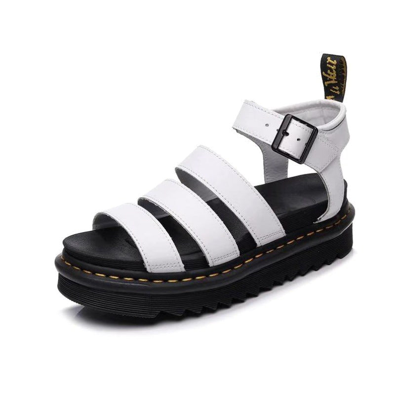 Skylar | Women's Strappy Platform Sandals - Black