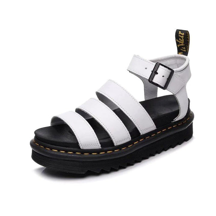 Skylar | Women's Strappy Platform Sandals - Black