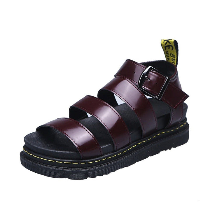 Skylar | Women's Strappy Platform Sandals - Red