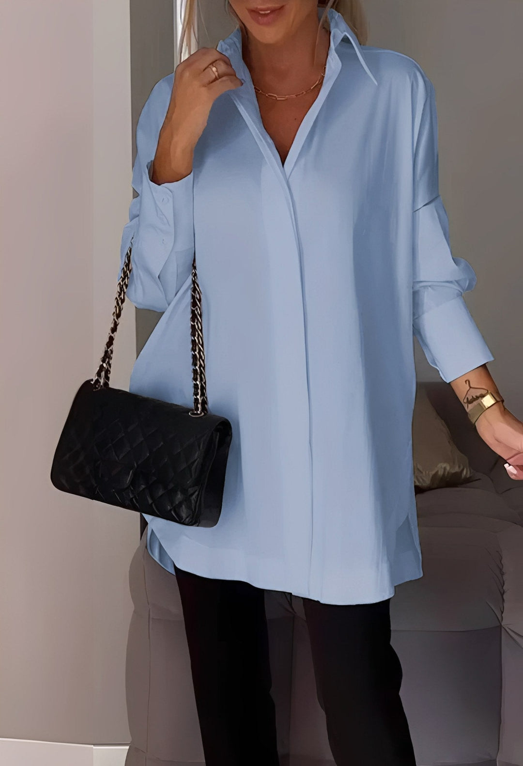 Sloane | Women's Long Sleeve Collared Shirt - image 2