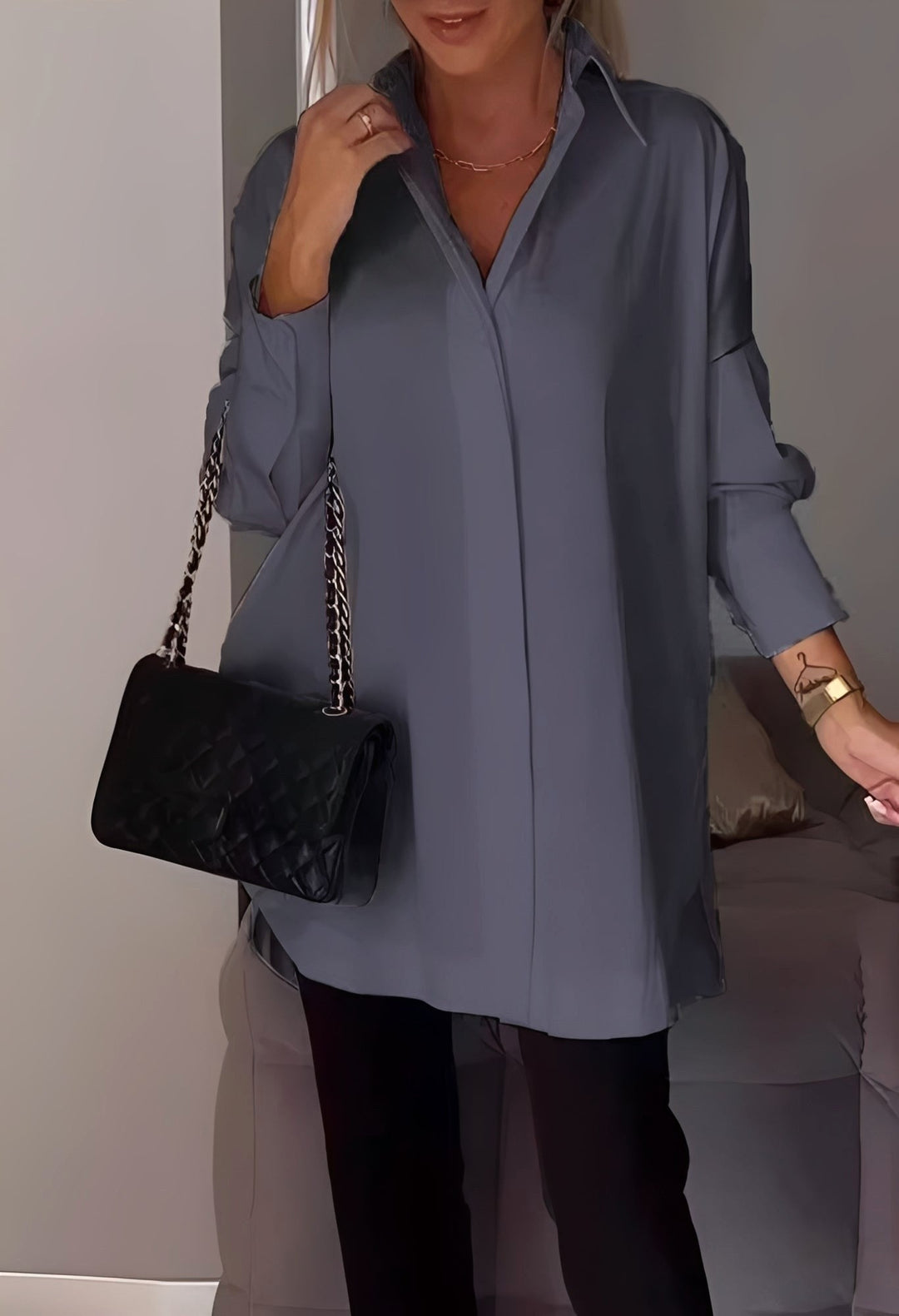 Sloane | Women's Long Sleeve Collared Shirt - image 7