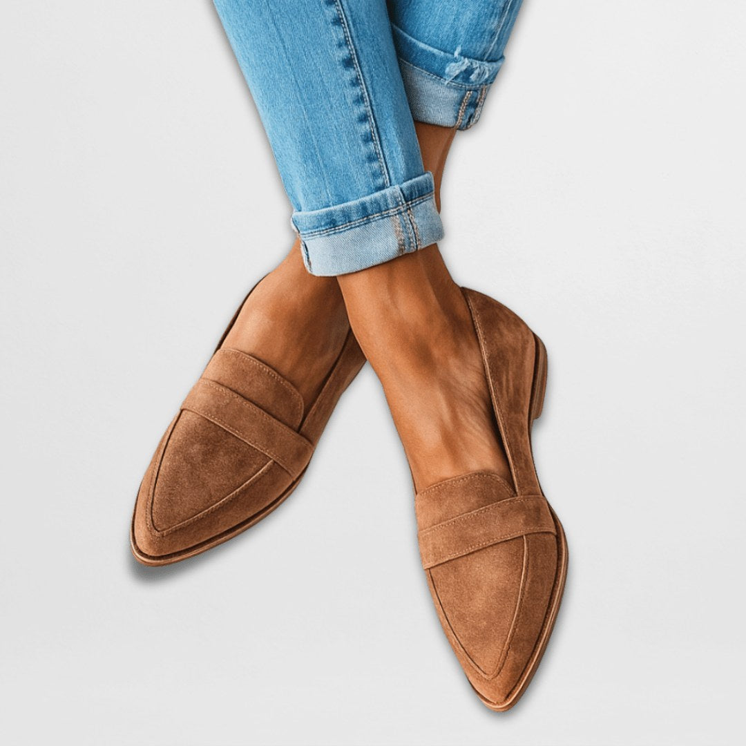 Sophie | Women's Suede Loafers, Cushioned Everyday Shoes | Animated Apparel