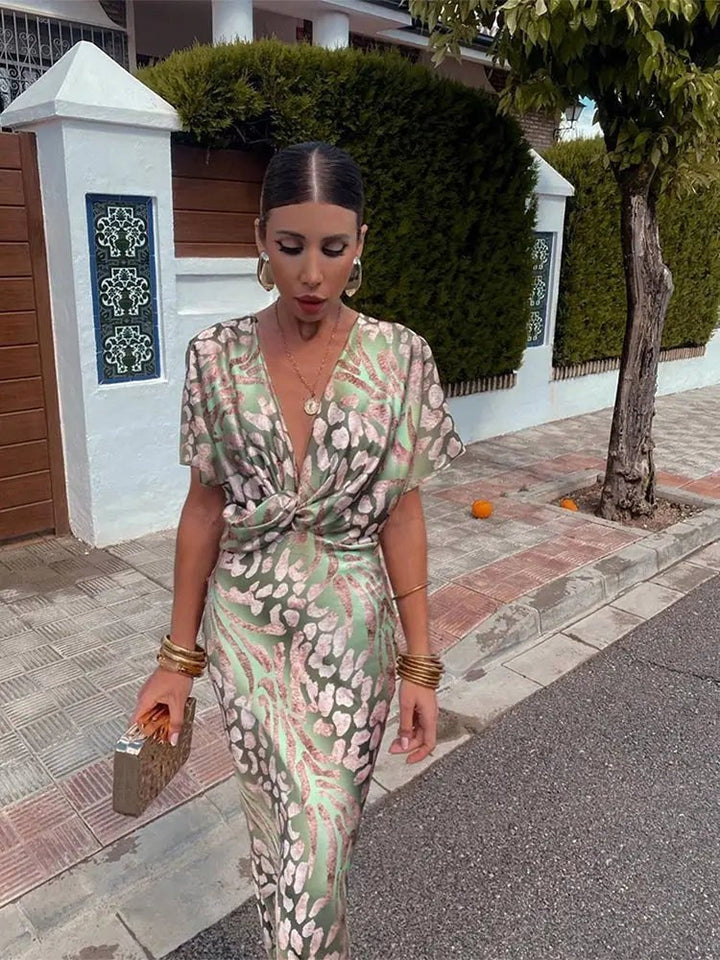 Sophie | Women's Wrap Midi Dress - image 3