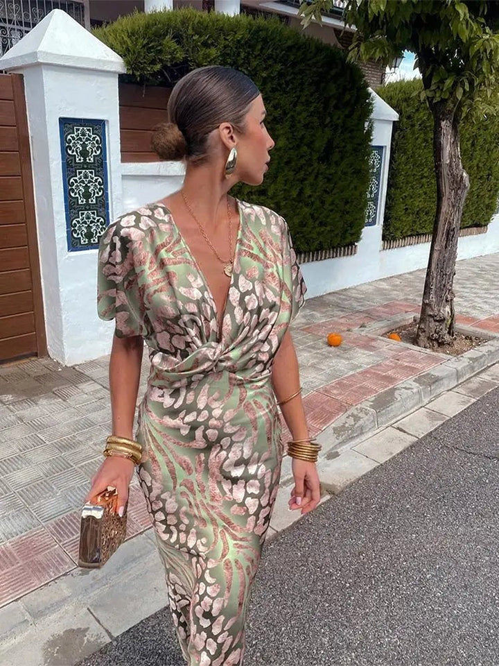 Sophie | Women's Wrap Midi Dress - image 5