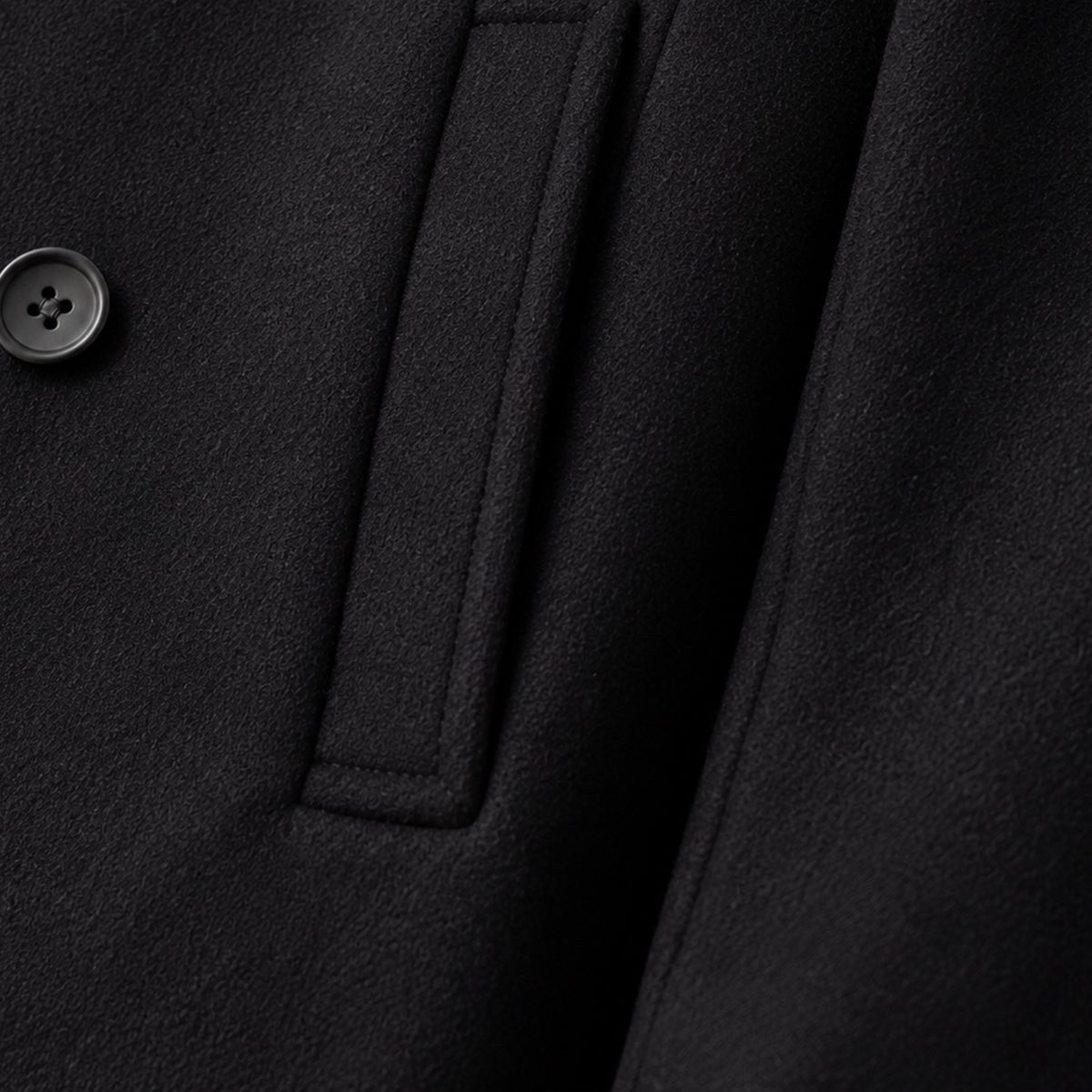 Spencer | Men's Double Breasted Wool Peacoat, Warm Winter Coat | Animated Apparel