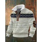 Spencer | Men's High-Neck Fleece Jumper, Warm Layering Jumper | Animated Apparel