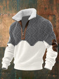 Spencer | Men's High-Neck Fleece Jumper, Warm Layering Jumper | Animated Apparel