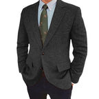 Charles | Men's Single-Breasted Blazer, Two-Button Retro Jacket | Animated Apparel