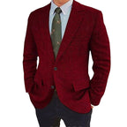 Charles | Men's Single-Breasted Blazer, Two-Button Retro Jacket | Animated Apparel