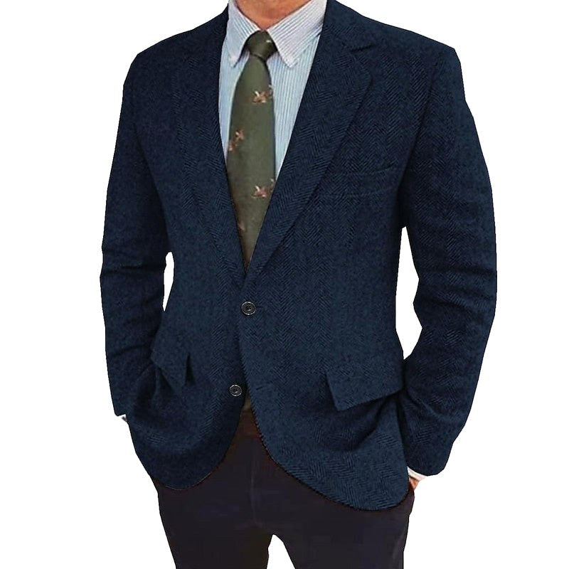Charles | Men's Single-Breasted Blazer, Two-Button Retro Jacket | Animated Apparel