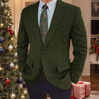 Charles | Men's Single-Breasted Blazer, Two-Button Retro Jacket | Animated Apparel