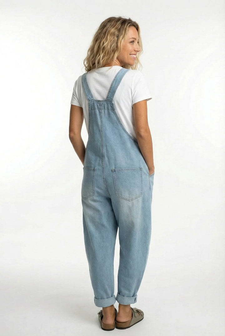 Stella | Women's Adjustable Buckle Denim Overalls - image 6