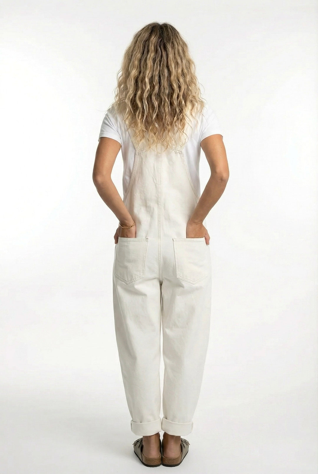 Stella | Women's Adjustable Buckle Denim Overalls - image 8