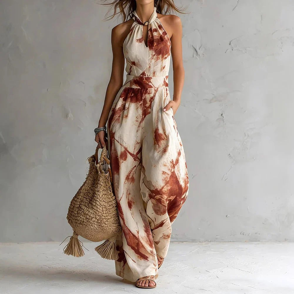 Stella | Women's Flowy Halter Maxi Dress - image 5