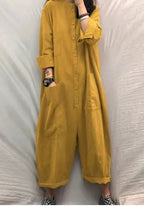 Stella | Women's Relaxed Winter Jumpsuit - Nero
