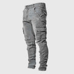 Stuart | Men's Ultra-Stretch Casual Jeans, Slim-Fit Denim Jeans | Animated Apparel