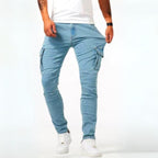 Stuart | Men's Ultra-Stretch Casual Jeans, Slim-Fit Denim Jeans | Animated Apparel