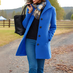 Susan | Women's Classic Button-Front Winter Coat, Tailored Autumn Coat | Animated Apparel