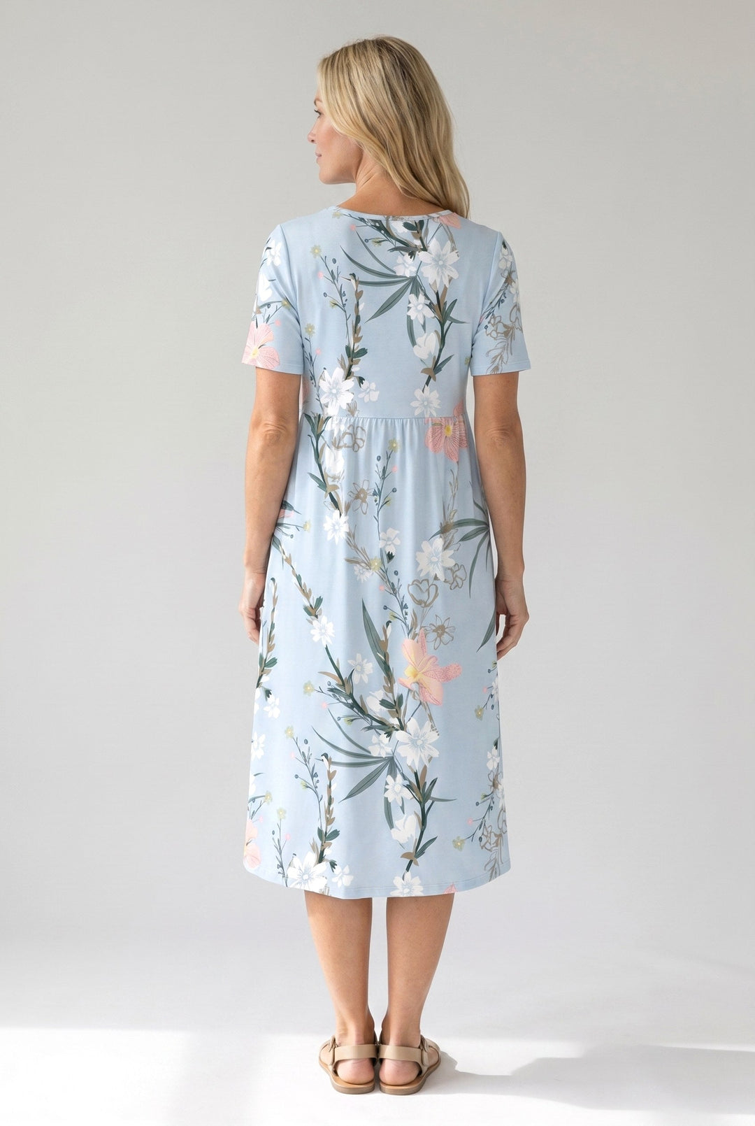 Teagan | Women's Printed Floral Midi Dress - image 4