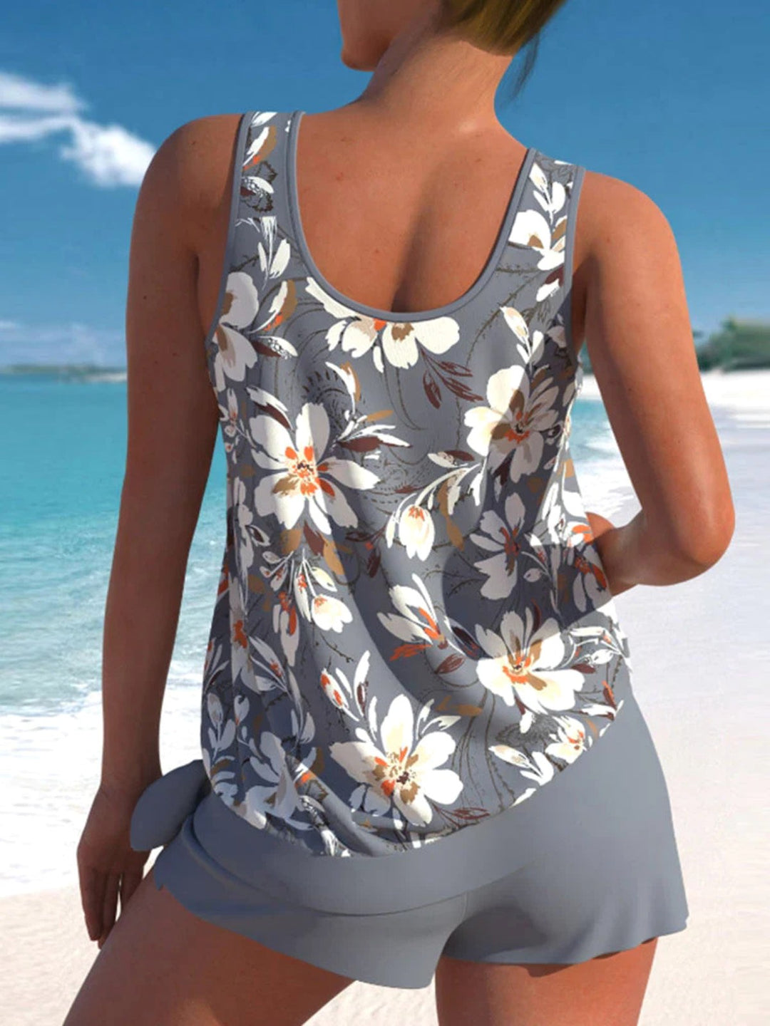 Teagan | Women's Tankini Shorts Swimsuit Set - image 6