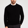 Benjamin | Men's Cashmere Crew Neck Jumper, Soft Luxury Knit | Animated Apparel