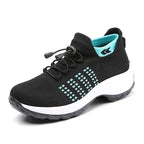 Theresa | Women's Comfort Pain-Relief Shoes - Black Sky Blue