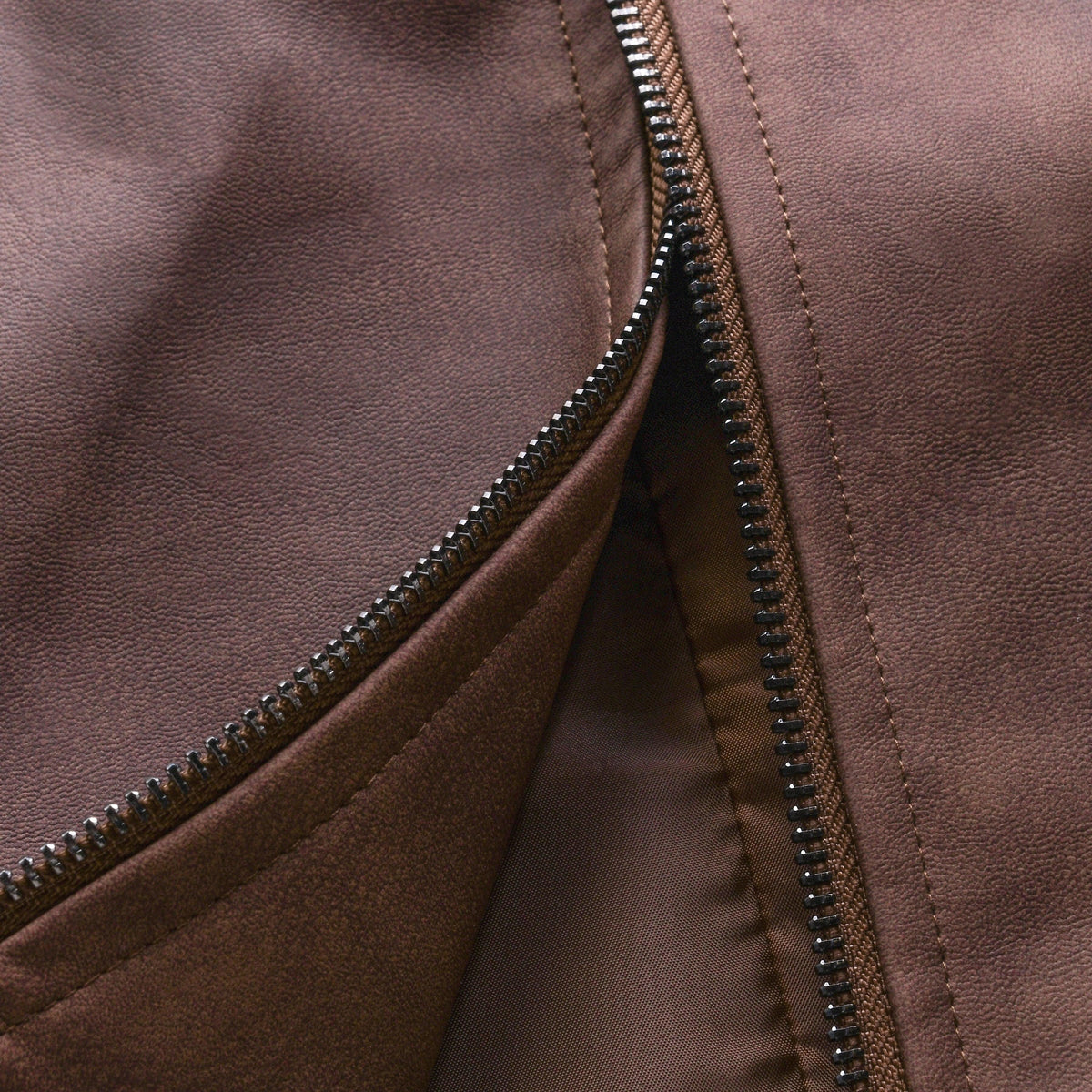 Mateo | Men's Leather Jacket, Zip-Front Autumn Coat | Animated Apparel