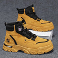 Thomas | Men's Work Boots with Dial Lock System, Heavy Duty Safety Boots | Animated Apparel | Yellow