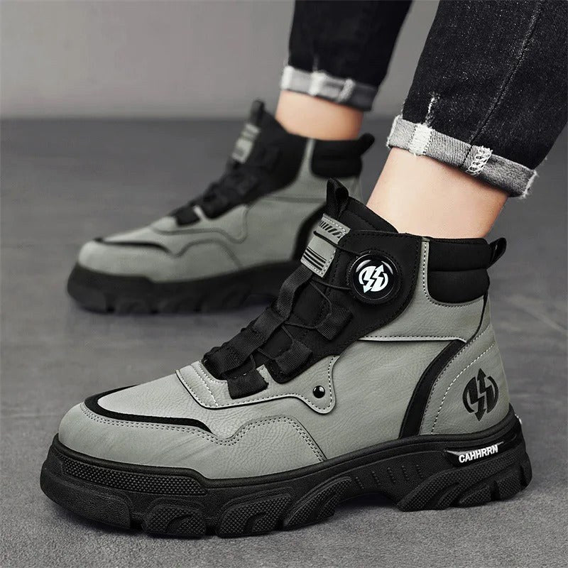 Thomas | Men's Work Boots with Dial Lock System, Heavy Duty Safety Boots | Animated Apparel