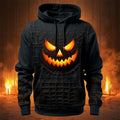 Trevor | Men's Halloween Graphic Hooded Sweatshirt, Seasonal Pullover Hoodie | Animated Apparel | Black