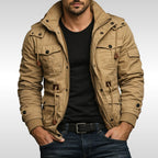 Trevor | Men's Insulated Winter Jacket, Practical Warmth Coat | Animated Apparel | Khaki
