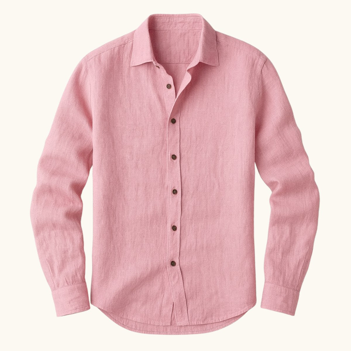 Trevor | Men's Long Sleeve Linen Shirt, Vintage Tailored Shirt | Animated Apparel