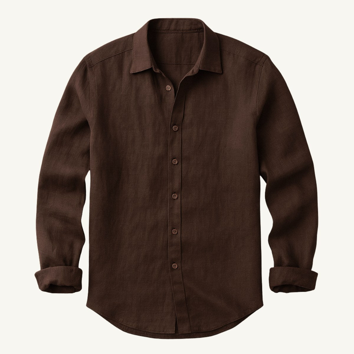 Trevor | Men's Long Sleeve Linen Shirt, Vintage Tailored Shirt | Animated Apparel