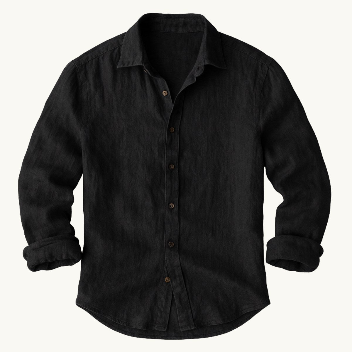Trevor | Men's Long Sleeve Linen Shirt, Vintage Tailored Shirt | Animated Apparel