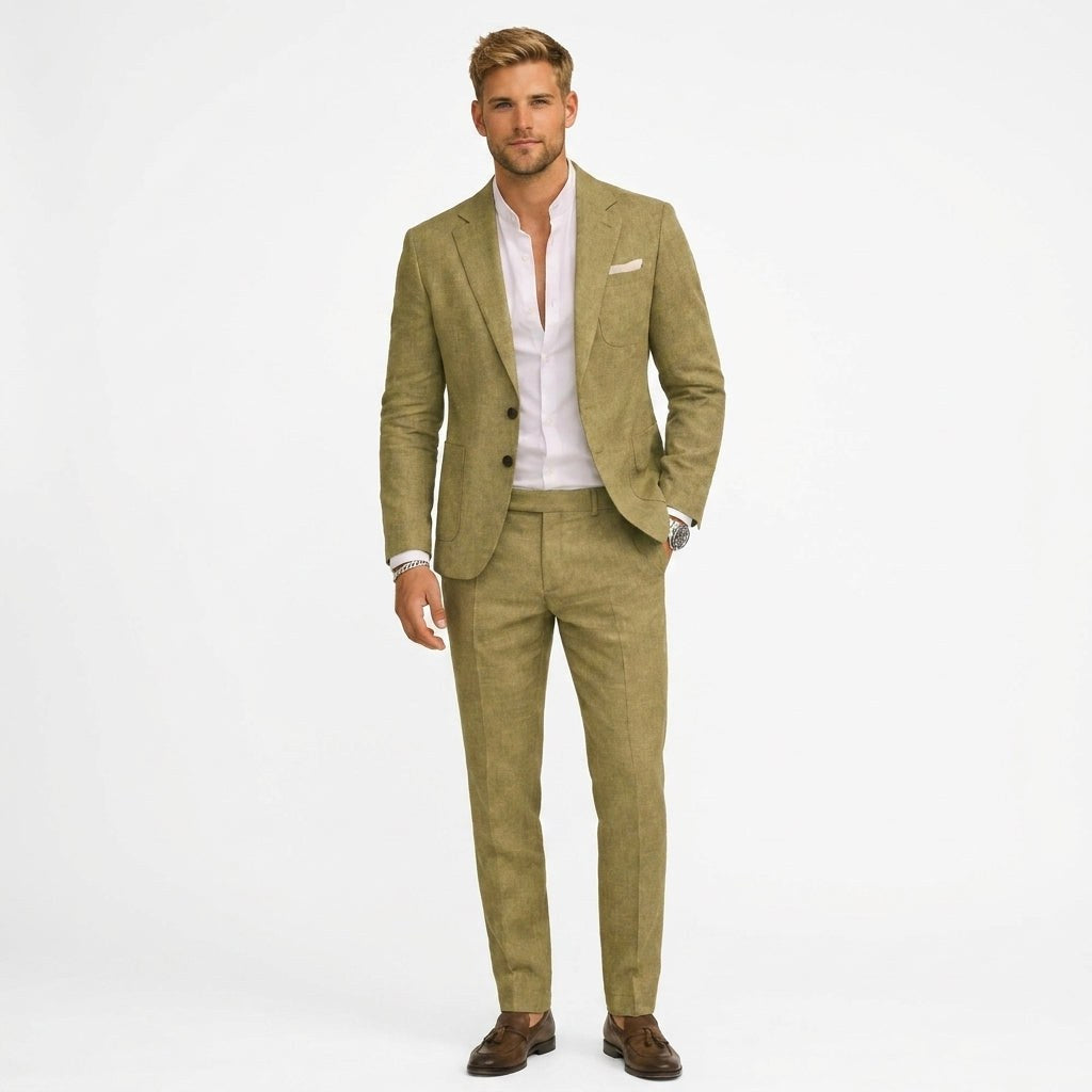 Walker | Men's Slim-Fit Suit, Tailored Two-Piece Suit | Animated Apparel