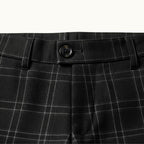Tristan | Men's Checked Slim Fit Trousers, Smart Casual Trousers | Animated Apparel