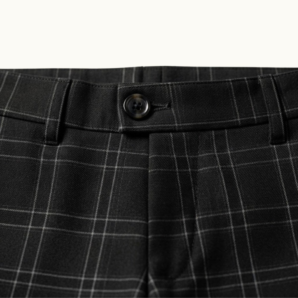 Tristan | Men's Checked Slim Fit Trousers, Smart Casual Trousers | Animated Apparel